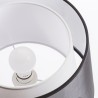 Lampe à poser ESPLANADE table noir transparent/blanc chrome 230V LED E27 15W