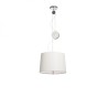 Suspension LEVITA coulissante blanc chrome 230V LED E27 15W