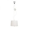 Suspension LEVITA coulissante blanc chrome 230V LED E27 15W