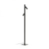 Lampadaire FADO noir 230V LED 2x3W 45° 3000K