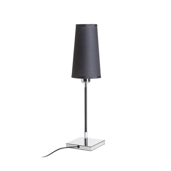 Lampe à poser LULU table noir chrome 230V LED E27 8W