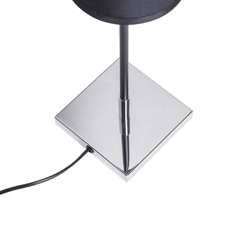 Lampe à poser LULU table noir chrome 230V LED E27 8W