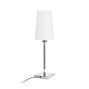 Lampe à poser LULU table blanc/noir chrome 230V LED E27 8W