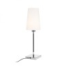 Lampe à poser LULU table blanc/noir chrome 230V LED E27 8W