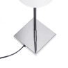 Lampe à poser LULU table blanc/noir chrome 230V LED E27 8W