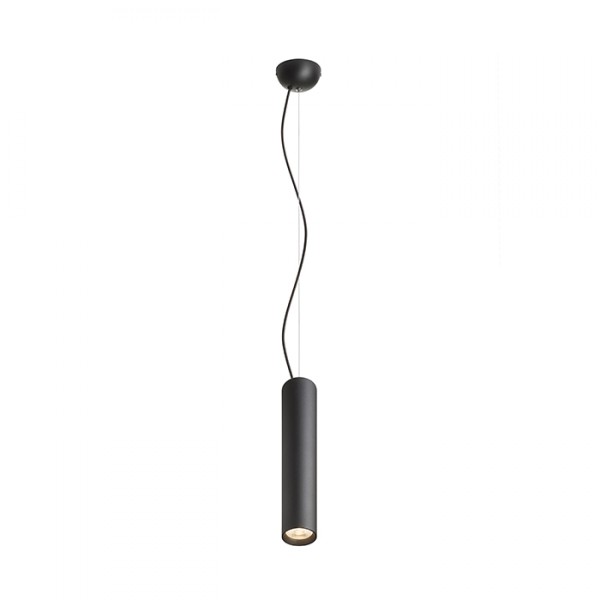 Spot LED suspendu RIGA 28 noir 230V LED 6W 38° 3000K