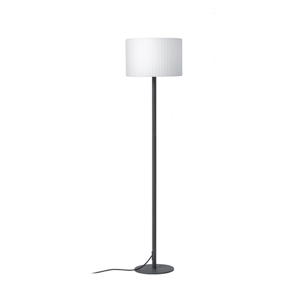 Lampadaire BOSANNA 150 gris anthracite PE satiné 230V LED E27 15W IP65