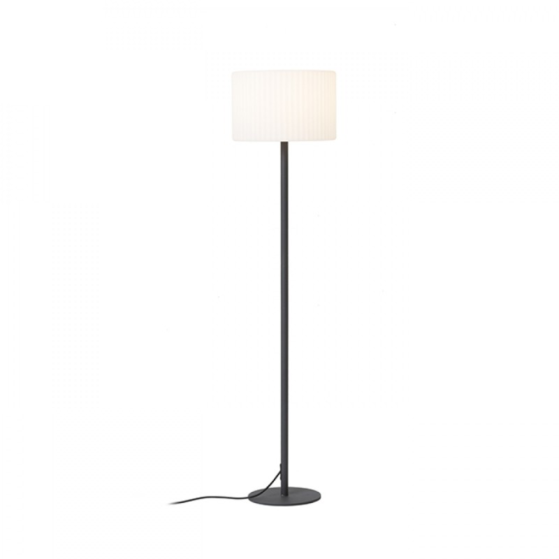 Lampadaire BOSANNA 150 gris anthracite PE satiné 230V LED E27 15W IP65