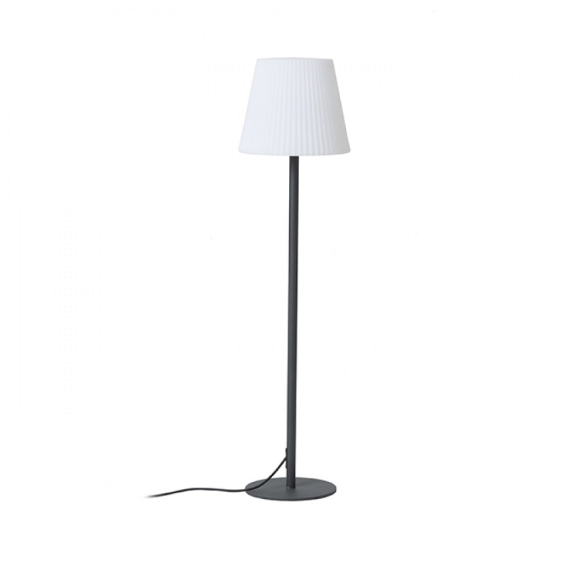 Lampadaire BOSANOVA 120 gris anthracite PE satiné 230V LED E27 15W IP65