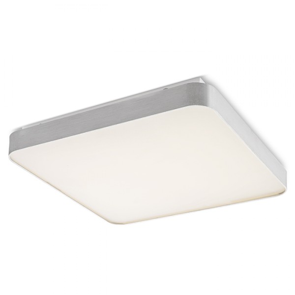 Plafonnier MENSA SQ 80 aluminium brossé 230V LED 138W 3000K