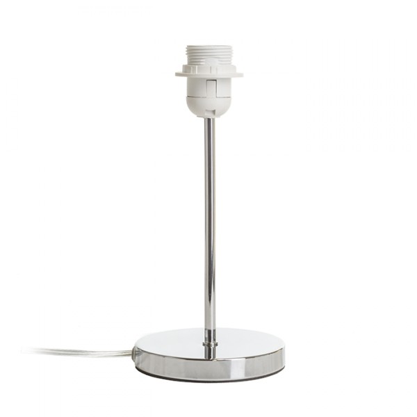 Lampe à poser NYC base de table chrome 230V LED E27 15W