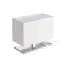 Lampe à poser PLAZA S table blanc chrome 230V LED E27 15W