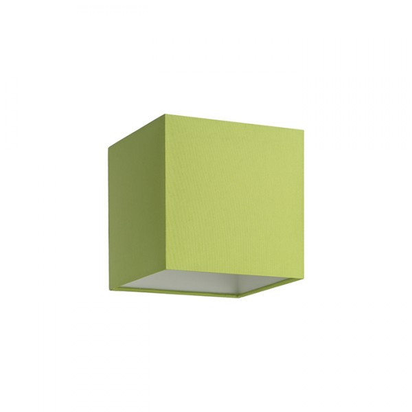 Abat-jour TEMPO 15/15 Chintz citron vert/PVC blanc max. 28W