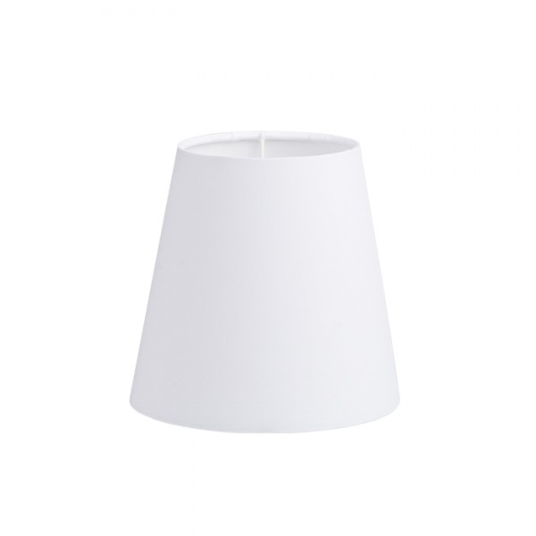 Abat-jour CONNY 15/15 Polycoton blanc/PVC blanc max. 28W