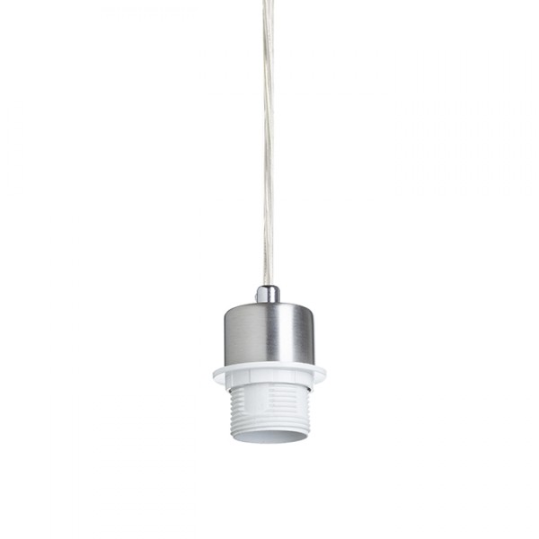 Suspension MORE 80 base de plafond suspendue chrome 230V LED E27 3x15W