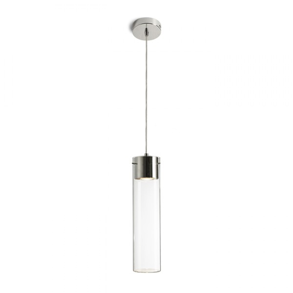 Suspension GARNISH verre clair/chrome 230V GU10 9W