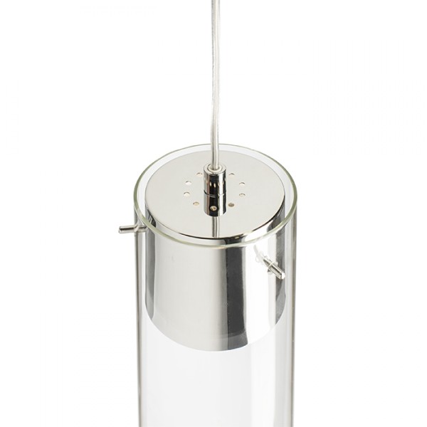 Suspension GARNISH verre clair/chrome 230V GU10 9W