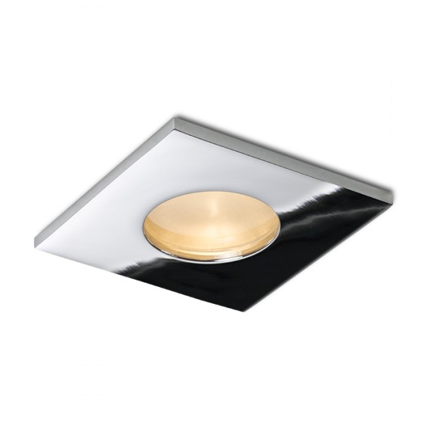 Spot SPLASH SQ encastrable chrome 230V GU10 50W IP65