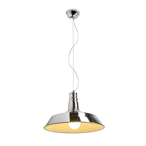 Lampe suspendue GOLDIE 46 pendentif chrome 230V LED E27 30W