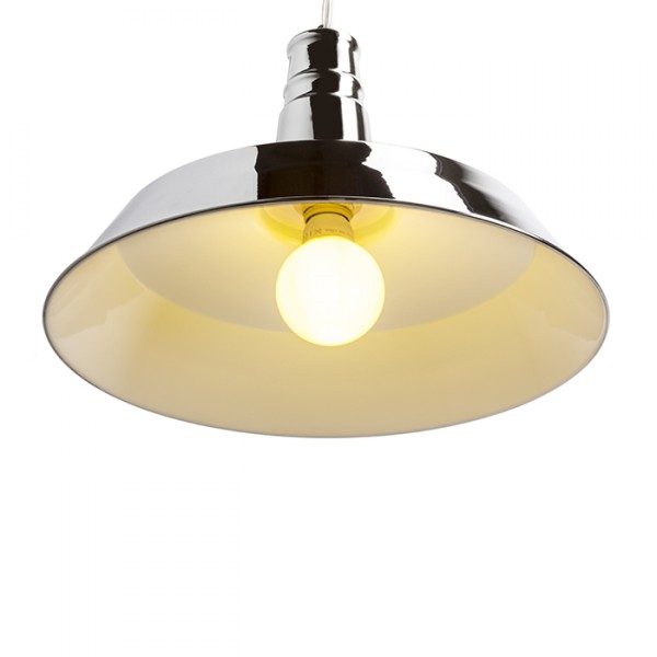 Lampe suspendue GOLDIE 46 pendentif chrome 230V LED E27 30W