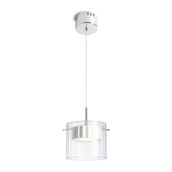 Suspension ESTRA I blanc verre clair 230V LED 5W 3000K