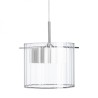 Suspension ESTRA I blanc verre clair 230V LED 5W 3000K