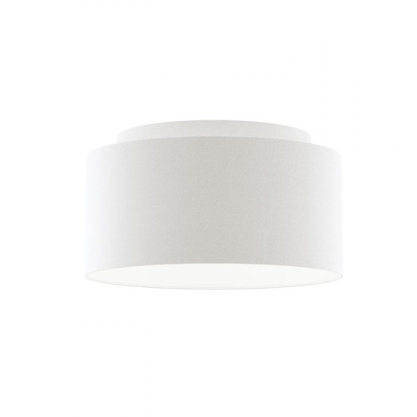 Abat-jour DOUBLE 55/30 Polycoton blanc/PVC blanc max. 23W