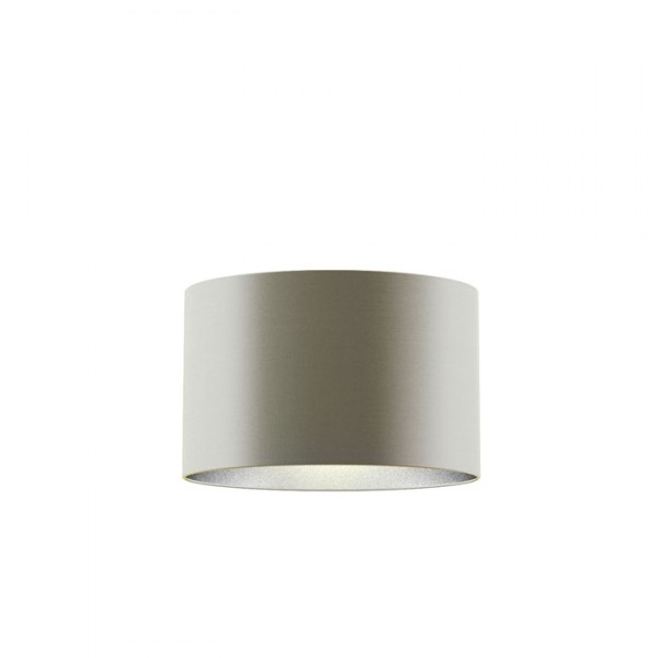 Abat-jour RON 40/25 Monaco pigeon gris/PVC argenté max. 23W