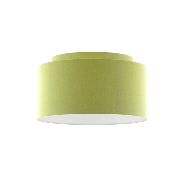 Abat-jour DOUBLE 55/30 Chintz citron vert/PVC blanc max. 23W