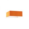 Abat-jour TEMPO 50/19 Chintz orange/PVC blanc max. 23W