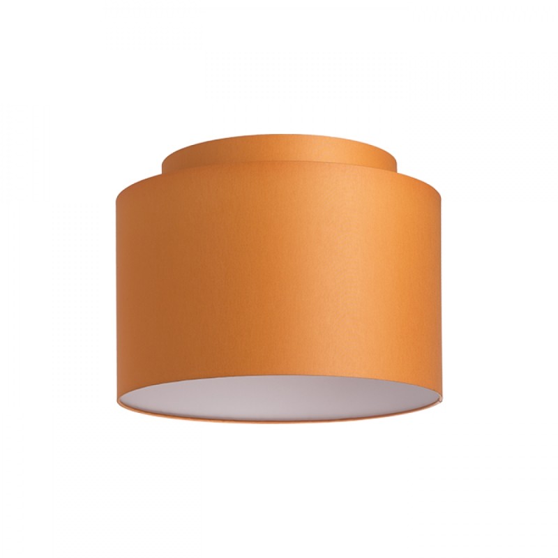 Abat-jour DOUBLE 40/30 Chintz orange/PVC blanc max. 23W