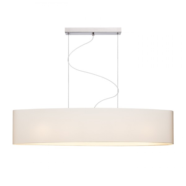 Abat-jour CASUAL 120/25 Polycoton blanc/PVC blanc max. 23W