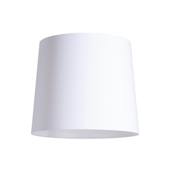 Abat-jour CONNY 35/30 pour lampadaire Polycoton blanc/PVC blanc max. 23W