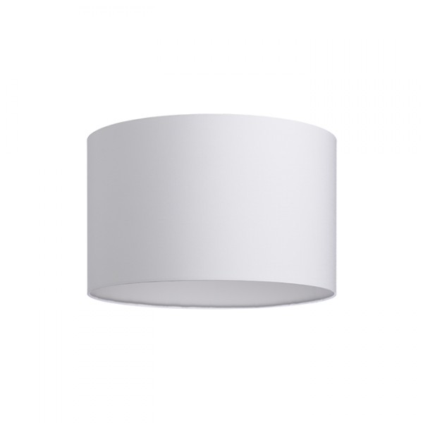 Abat-jour RON 40/25 Polycoton blanc/PVC blanc max. 23W