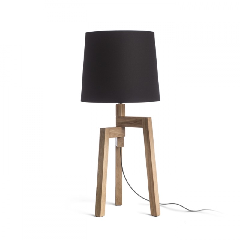 Abat-jour CONNY 35/30 pour lampadaire Polycoton noir/feuille dorée max. 23W