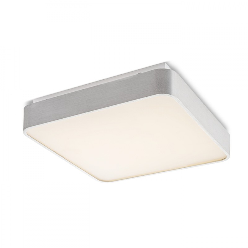 Plafonnier MENSA SQ 40 aluminium brossé 230V LED 36W 3000K