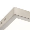 Luminaire LED SLENDER SQ 12 montage en surface nickel mat 230V LED 6W 3000K