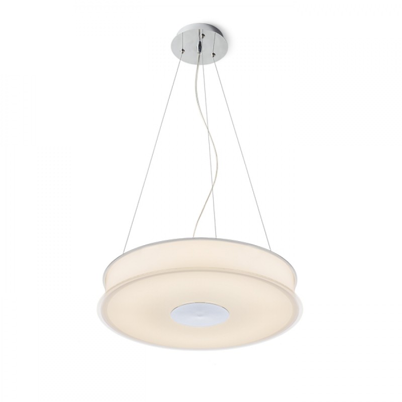 Suspension ASTERI verre satiné/chrome 230V 2GX13 40W