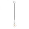 Suspension FABIO noir porcelaine 230V LED E27 15W