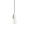 Suspension FABIO noir/blanc porcelaine 230V LED E27 15W