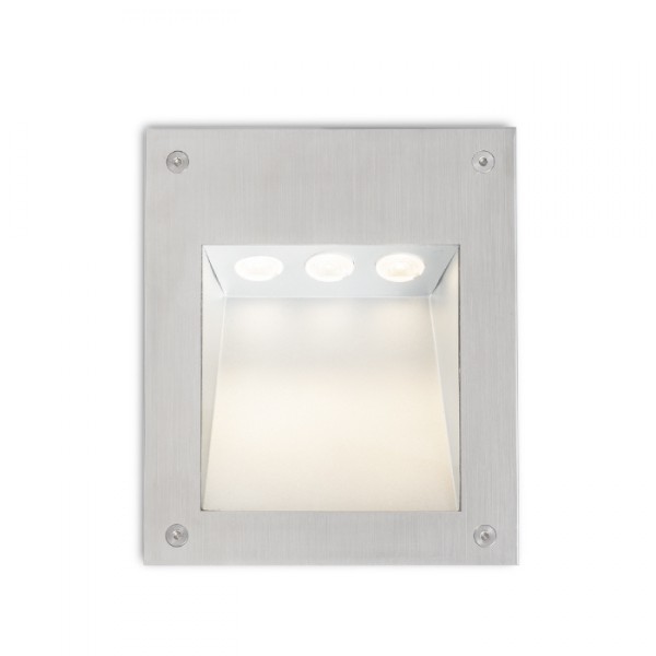 Applique encastrable d'extérieur AKORD murale encastrable acier inoxydable 230V LED 3W IP65 3000K