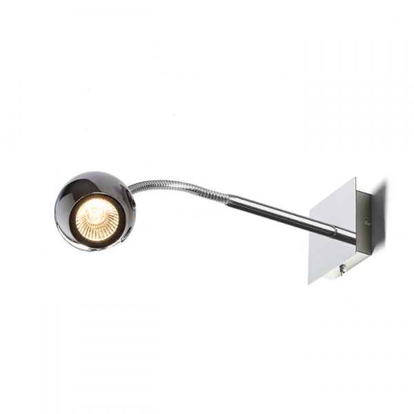 Applique avec réflecteur GLOSSY à col de cygne chrome 230V LED GU10 8W