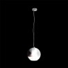 Suspension BEAU MONDE 35 verre teinté chromé/verre clair 230V LED E27 15W