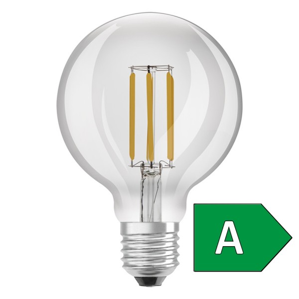 OSRAM ULTRA ECONOMY 210lm/W Globe 95   clair 230V E27 LED EQ60  3000K