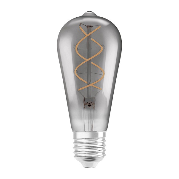 Ampoule LED OSRAM Vintage Edison SPIRAL couleur fumée 230V E27 LED EQ15 1800K