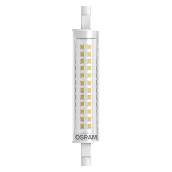 Ampoule LED OSRAM SLIM LINE 118mm clair 230V R7S LED EQ100 2700K