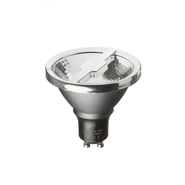 Ampoule à réflecteur ALFA 69 gris argent chrome 230V GU10 LED 6W 24° 4000K