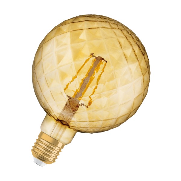 Ampoule LED OSRAM Vintage Globe 125 DECO ambre 230V E27 LED EQ40 2500K