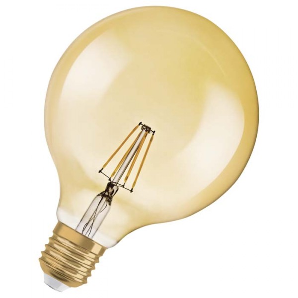 Ampoule LED OSRAM Vintage Globe 125 DIMM ambre 230V E27 LED EQ55 2400K