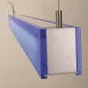 FLOU 21 suspension bleu acrylique mat 230V G5 21W